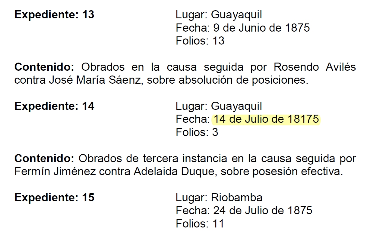 En la p. 203 del boletín de Civiles aparece un número adicional en el campo de la fecha